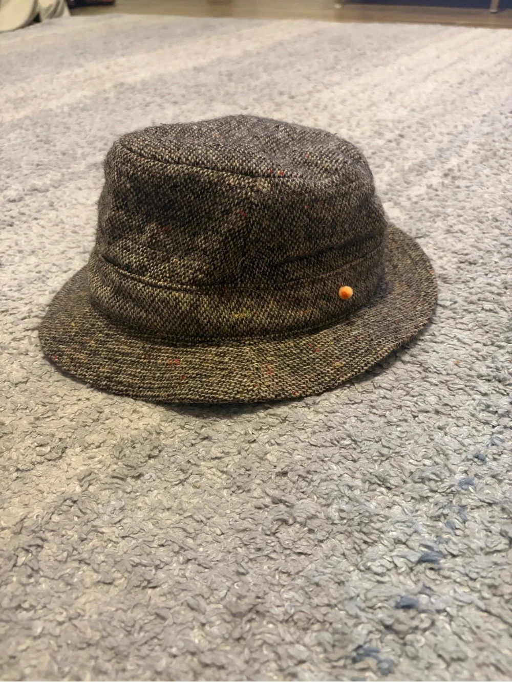 ⁠Vintage Abercrombie & Fitch Irish Tweed Walking Hat Wool Made in Ireland 7 5/8⁠
